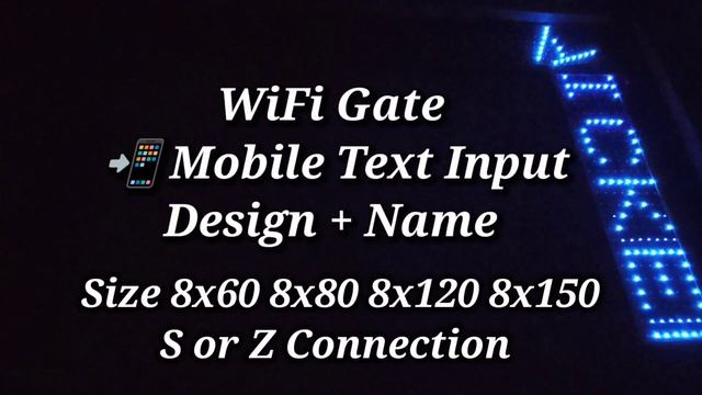 Pixel WiFi Gate Text Input || 8x150, 8x120, 8x80, 8x60 Z/S Connection || Android App смотреть онлайн