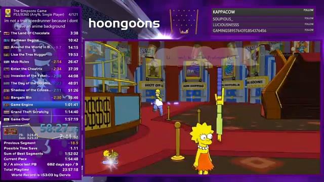 [WR] The Simpsons Game PS3/X360 Any% No Position Storage Speedrun in 1:52:44 смотреть онлайн