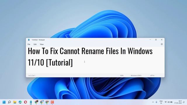 How To Fix Cannot Rename Files In Windows 11/10 Tutorial смотреть онлайн