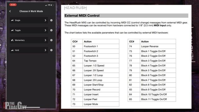 Using the HeadRush MX 5 with the Hotone Ampero MIDI Controller смотреть онлайн