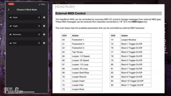 Using the HeadRush MX 5 with the Hotone Ampero MIDI Controller