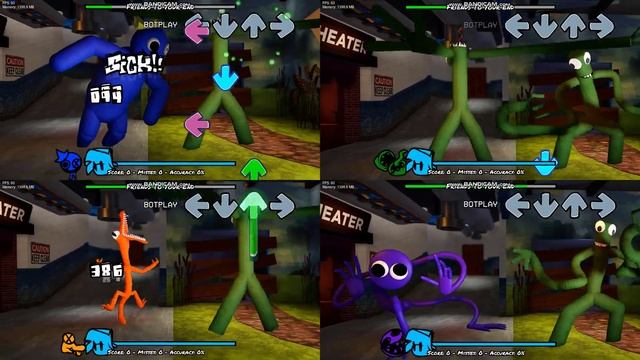 Rainbow Friends in Friday Night Funkin Mod Roblox | FNF Mod Green vs All Characters смотреть онлайн