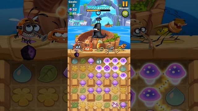Best fiends level 163 walkthrough android gameplay смотреть онлайн