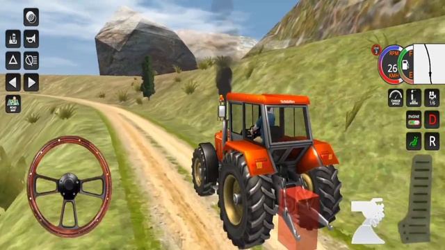 Real Tractor Trolley Cargo Offroad Farming Simulator - Tractor Gadi Games - Android Gameplay #73 смотреть онлайн