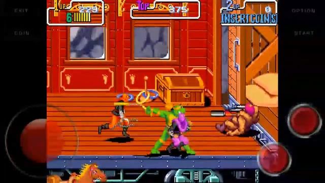 TEENAGE MUTANT NINJA TURTLES---TURTLES IN TIME, Emulator MAME, Android. смотреть онлайн