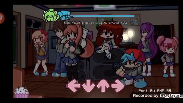 FNF doki doki takeover plus Android port смотреть онлайн