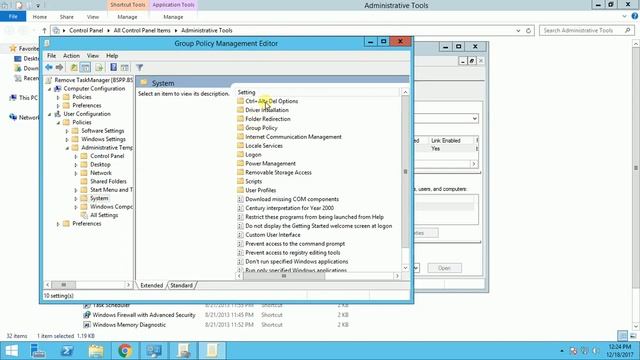 How to Enable or Disable Task Manager using Group Policy in Windows Server 2012 R2 смотреть онлайн