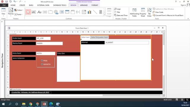 Form 10 - Menambahkan Tab Control di dalam Form Microsoft Access 2013 смотреть онлайн