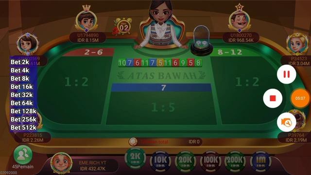 CARA MENANG TERUS MAIN DOMINO RICH - ATAS BAWAH | EME RICH YT смотреть онлайн