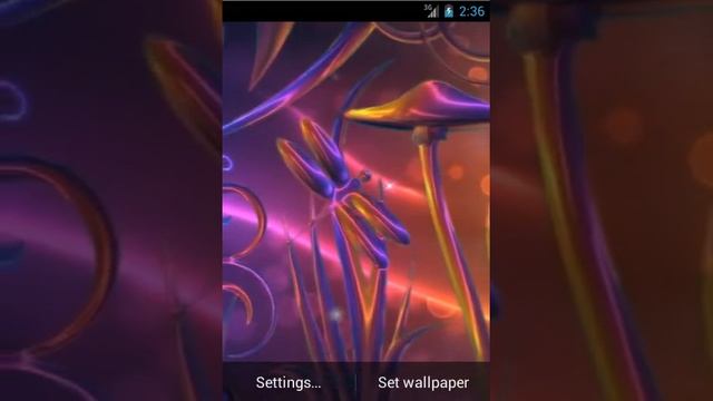 Glass Flowers Live Wallpaper v 1.3 смотреть онлайн