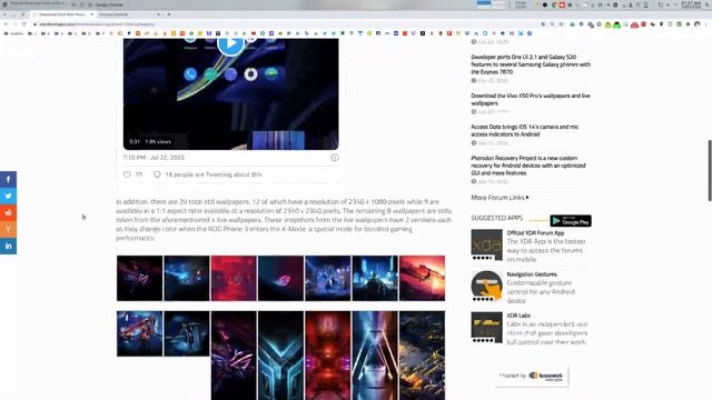 Instalando Papeis de Parede Animados do ROG Phone 3 em Vários Aparelhos (Android 9+) смотреть онлайн