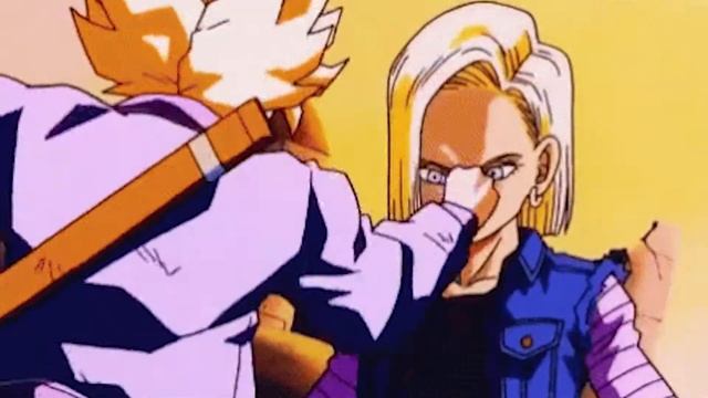 Trunks Punches Android 18 (DBZ Meme) смотреть онлайн