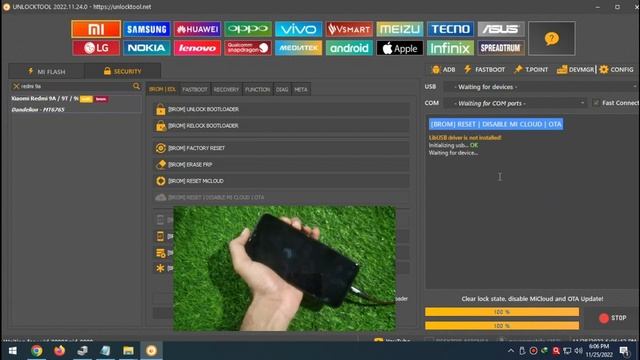 Redmi 9A/9i/9C Mi Account Anti Relock Problem Solved UnlockTool Single Click 2022 смотреть онлайн
