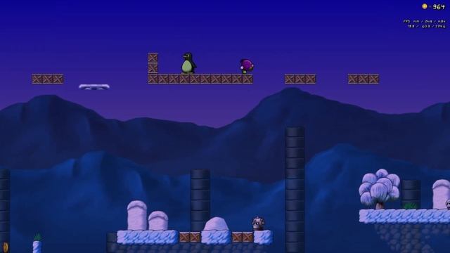 SuperTux(A walk in the blue mountains) level create by LECZ смотреть онлайн