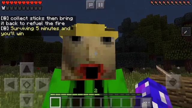 Baldis Goes Camping in Minecraft PE #4 (Turning Into Baldi) смотреть онлайн