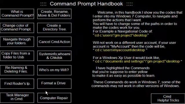 Command Prompt Handbook for Windows 7 смотреть онлайн