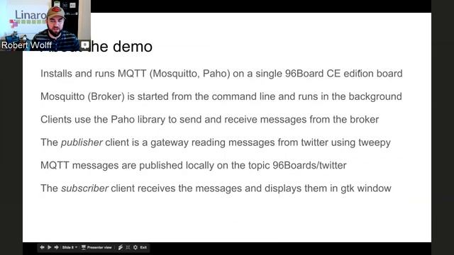 OpenHours #31 - MQTT 101 with Bill Fletcher from Linaro смотреть онлайн