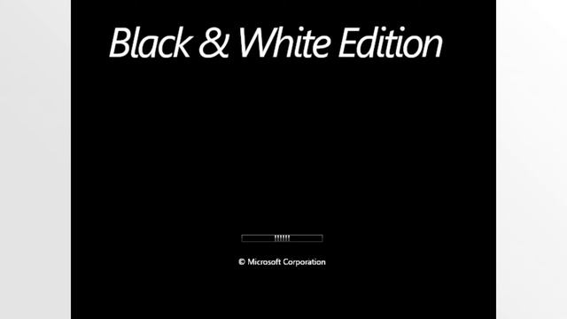 Windows Vista Black & White Edition смотреть онлайн