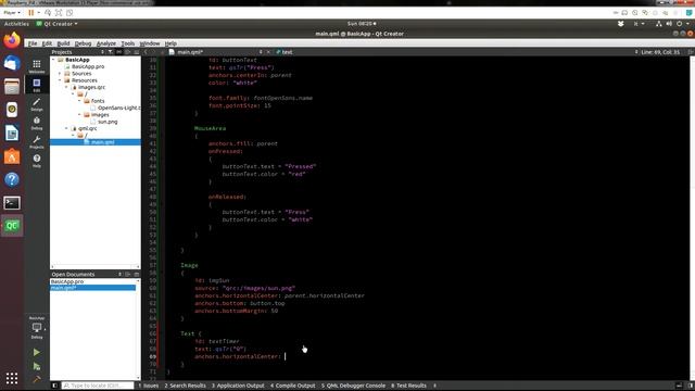 Raspberry Qt Tutorial: QML Basics смотреть онлайн