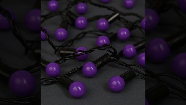 Гирлянда Luazon «Нить» «Шарики 1.5 см» IP44 тёмная нить 200 LED ( Арт ДетМир - 1000837750 )