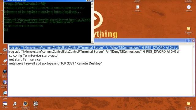 active remote desktop when you have telnet access to a pc смотреть онлайн
