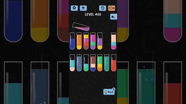 Water Color Sort Level 465 Walkthrough Solution iOS/Android смотреть онлайн