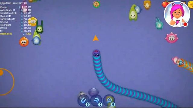 Worms Zone io - Cobra Voraz Ao Vivo смотреть онлайн
