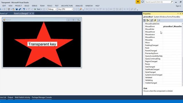 C# - Transparent Background in winform app | Transparency key смотреть онлайн