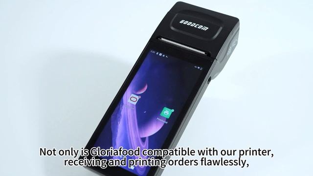 Goodcom Android POS printer for Gloriafood - receive and print orders with sound prompts смотреть онлайн