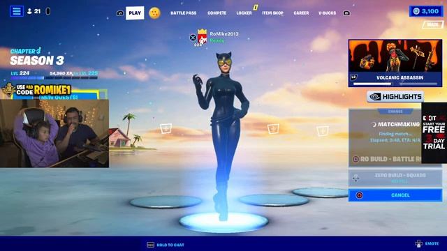 Waiting for Fortnite Late Game & Pumps !newvid !exitlag смотреть онлайн