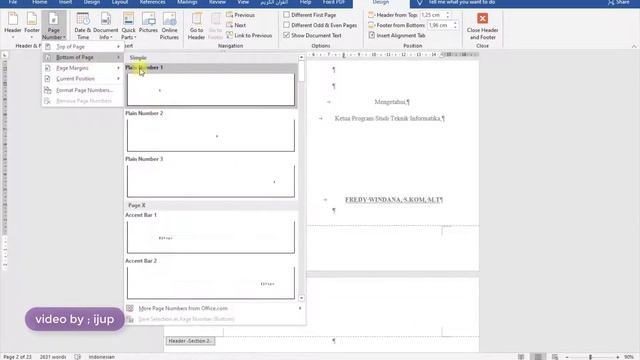 CARA MEMBUAT HALAMAN ROMAWI DAN ANGKA DALAM SATU FILE MS WORD смотреть онлайн