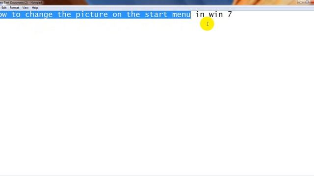How To Change The Picture On The Start Menu In Windows 7 смотреть онлайн