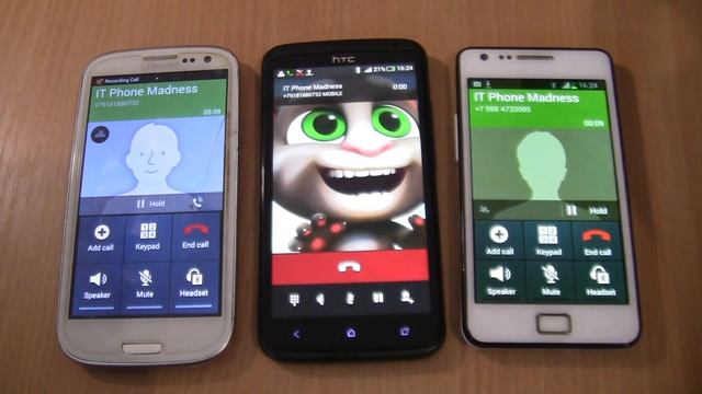 Android 4 fake call on HTC One X+Incoming cal&Outgoing call at the Same Time Samsung S3+S2 смотреть онлайн