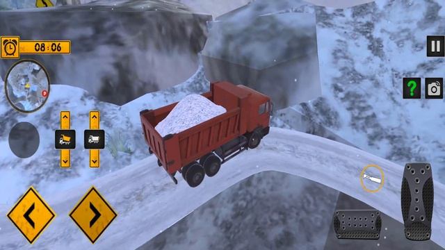 Snow Offroad Construction Excavator #1 - Business Machine Game - Android Gameplay смотреть онлайн