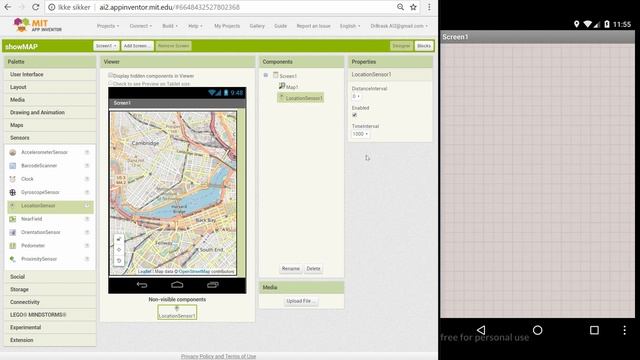 DIY - Use the MAP component to show a MAP at your current GPS position. FREE TO REMAKE! смотреть онлайн