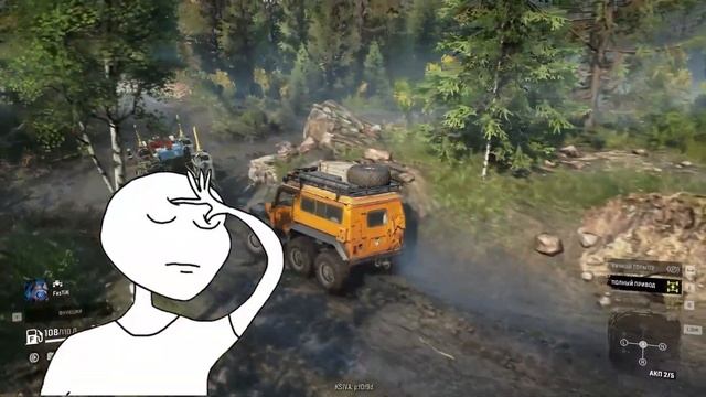 Привет сегодня я с Zerdex играл в SnowRunner мы искали новую машину. смотреть онлайн
