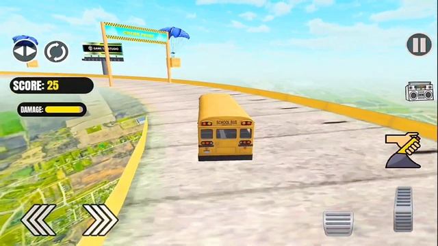 Impossible Bus Stunt 3D Driving - Mega Ramp Coach Bus Racing Simulator : Android Gameplay смотреть онлайн