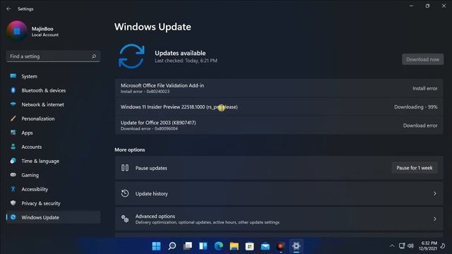 Hướng dẫn tham giam Chương trình Insider Program của Microsoft và cập nhật Windows 11 bản 22518 смотреть онлайн