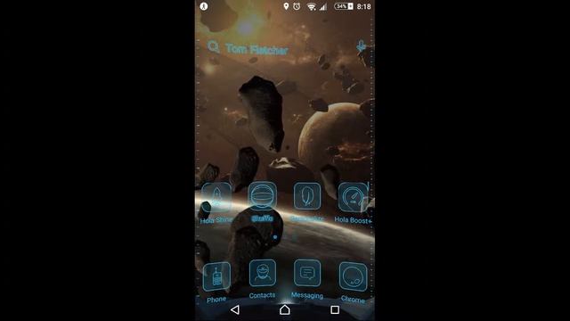 Sony Z3 using Hola launcher 3d space theme смотреть онлайн
