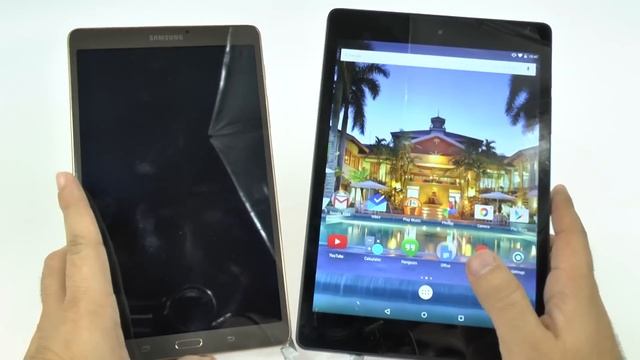 Galaxy Tab S 8.4 vs Nexus 9 - Size Comparison смотреть онлайн