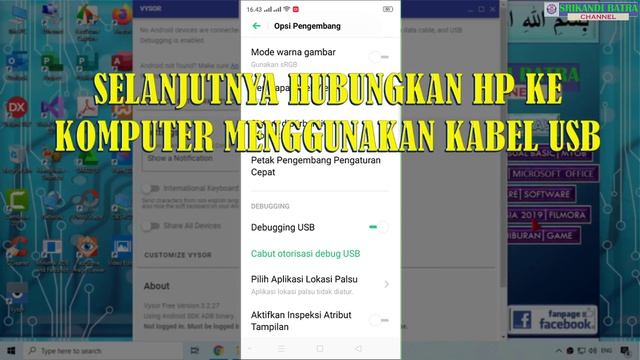 CARA MENAMPILKAN LAYAR HANDPHONE KE KOMPUTER ATAU LAPTOP MENGGUNAKAN APLIKASI VYSOR смотреть онлайн