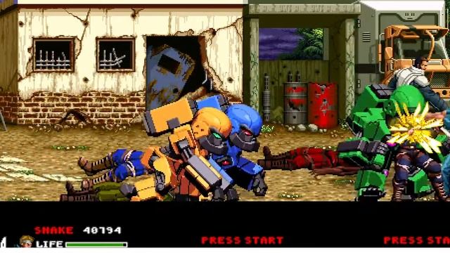 P.O.W 2010 - gameplay OpenBOR Military Double Dragon Beat em up смотреть онлайн