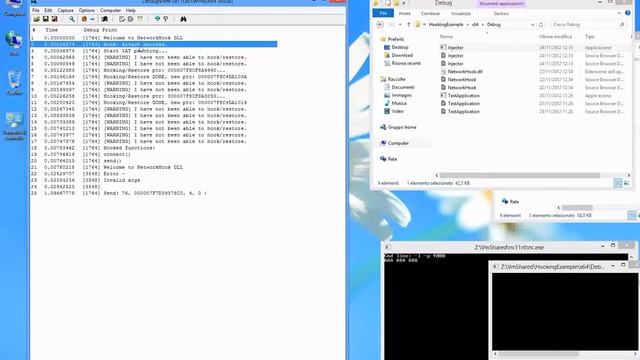 User-space API monitor through DLL injection смотреть онлайн