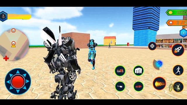 US Police Robot Car Battle: Grand Robot Fight #2 - Android iOS Gameplay смотреть онлайн