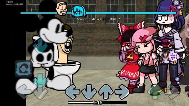 friday night funkin adventure Touhou and bamiko skibidi android pc смотреть онлайн
