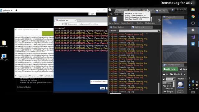 Remote Log plugin for UE4 смотреть онлайн