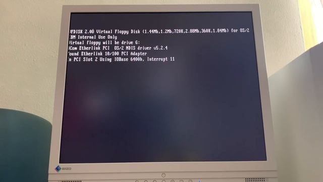 IBM Server 315 PentiumPRO - Booting OS/2 Warp 4 (Year 1996) смотреть онлайн