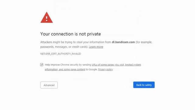 How to solve ERR CERT AUTHORITY INVALID Your connection is not private смотреть онлайн