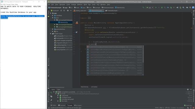 Writing data to Firebase Real-time Database from an Android Studio project | ANDROID STUDIO смотреть онлайн