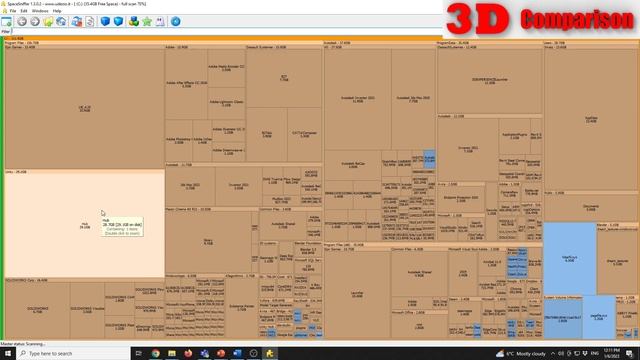 3D comparison - Visualize and free up disk space with SpaceSniffer смотреть онлайн